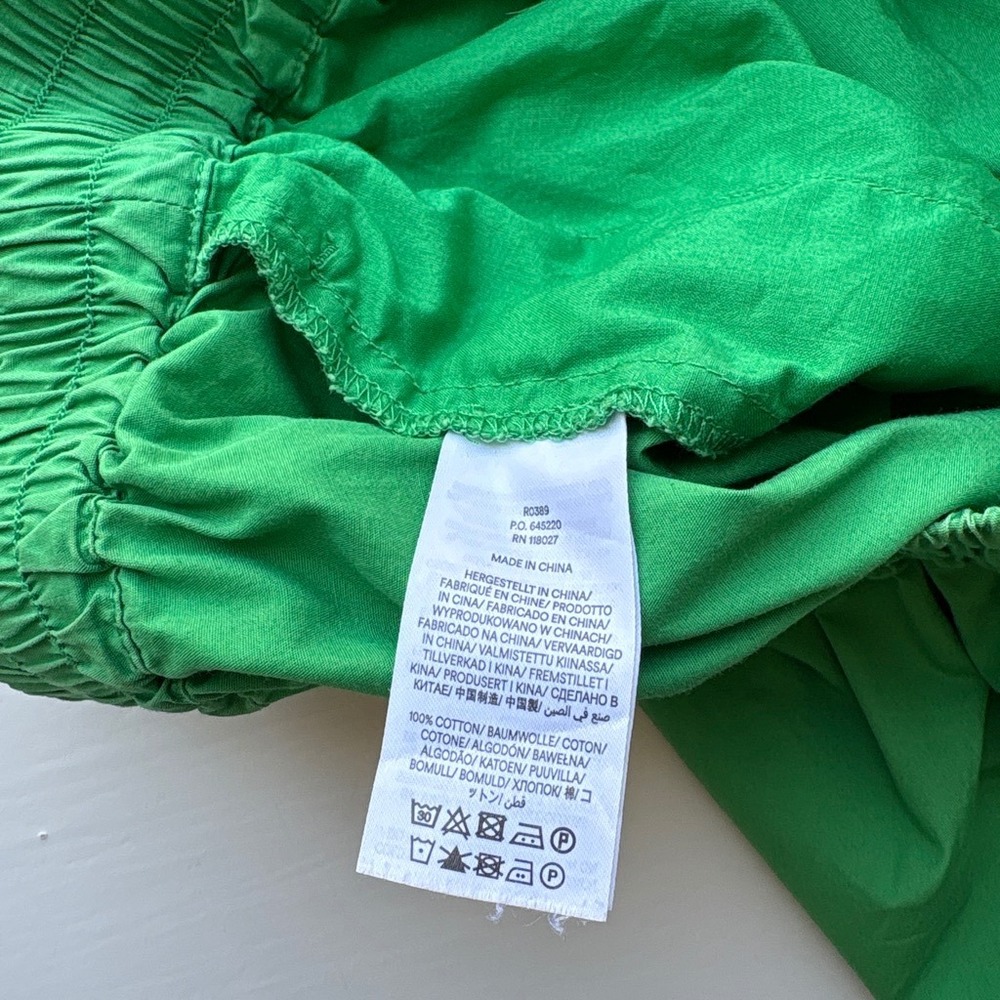 Boden Women 10 Shorts Green Cotton Drawstring Pull On Pockets Lightweight Boho - Picture 4 of 10